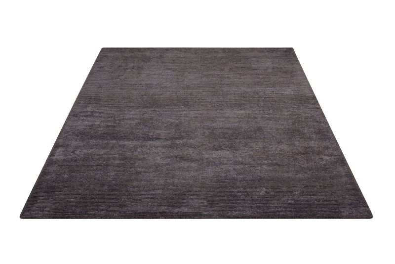 Tapis gris noué à la main Calvin Klein Ravine, Rectangle 7 pi 9 po x 10 pi 10 po