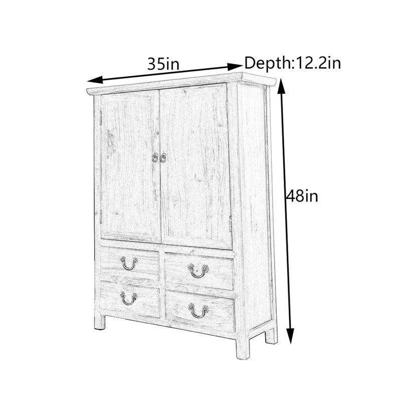Armoire de couloir en bois Camphor