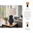 Ivy Bronx Ceramic Eared Totem Table Lamp, 30-Inch, Chic Black Design