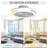 18 Inch Enclosed Ceiling Fan With Light And Remote, Flush Mount Bladeless Modern Low Profile Ceiling Fan For Bedroom Kitchen Dining Room