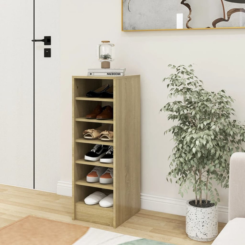 Shoe Cabinet 31.5x35x90 cm Engineered Wood, Sonoma Oak