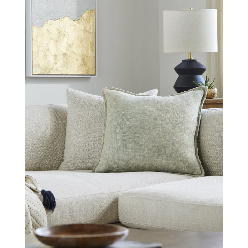 Thurman Throw Pillow, Teal, 22" x 22", Down Blend