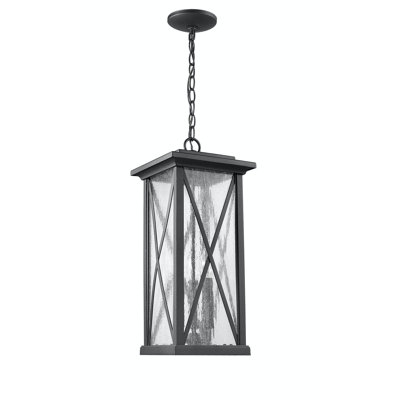 Lanterne suspendue d’extérieur 3 lumières black Whipe