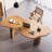 Brown Free Form Solid Wood desks-107978795
