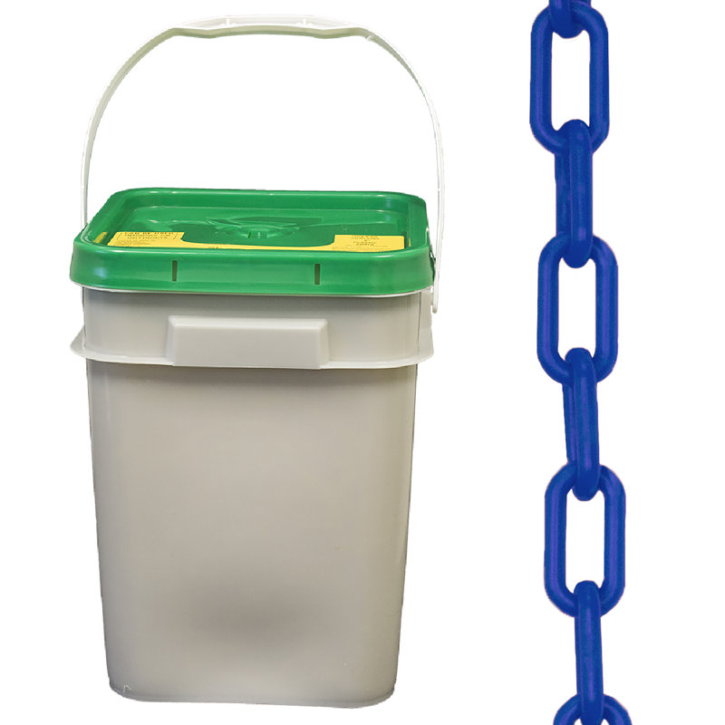 Mr. Chain Plastic Rope, Blue, 1.1" H x 4200" W x 0.15" D