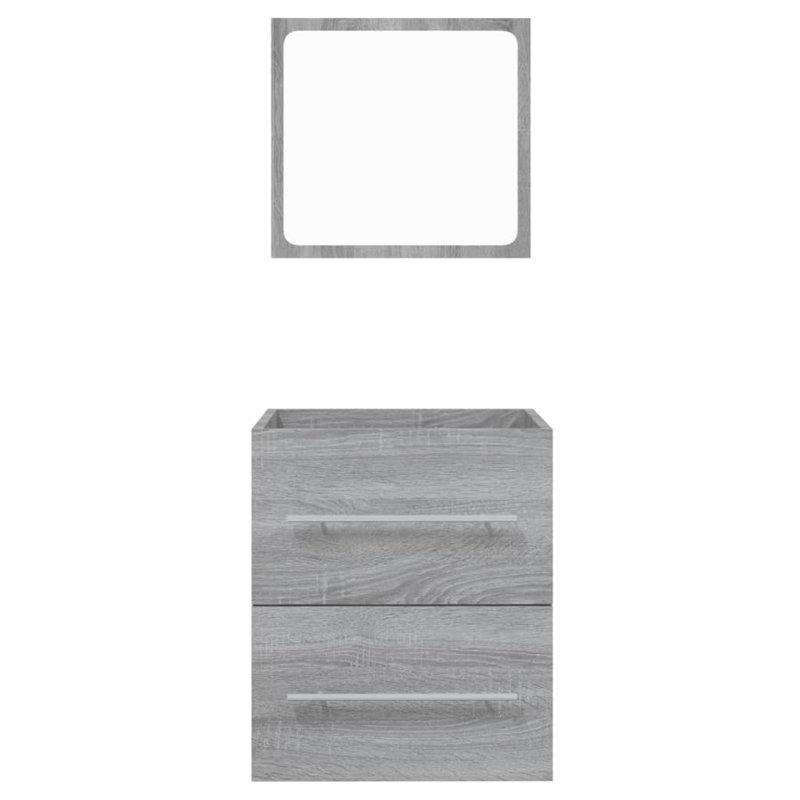 Journni 41cm Bathroom Vanity Base Only, Grey Sonoma
