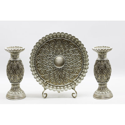 Elido Resin Decorative Plate - Set of 1