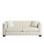 Canapé Chesterfield moderne, revêtement en velours, tête de clou élégante pour le salon