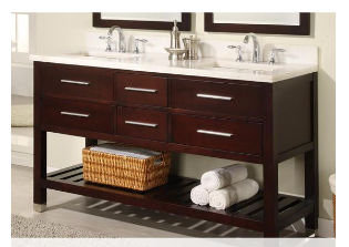 Priva 60" Double Bathroom Vanity