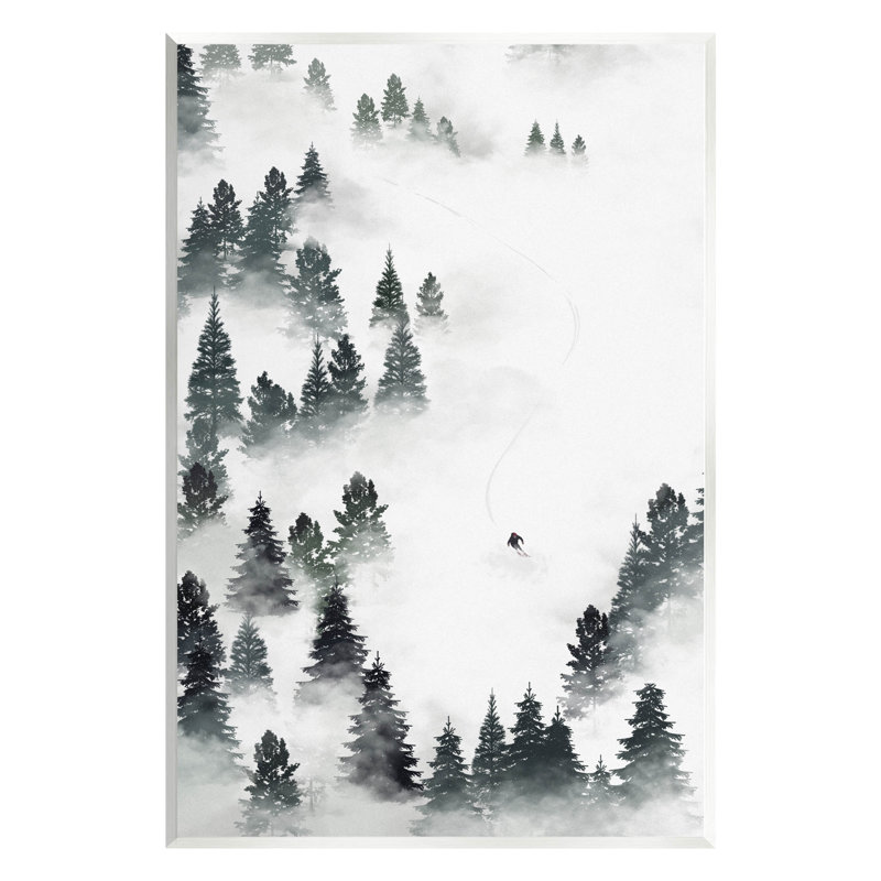 «Winter Ski Slopes Mountain» par Ziwei Li, H 15 po x l 10 po x P 0,5 po