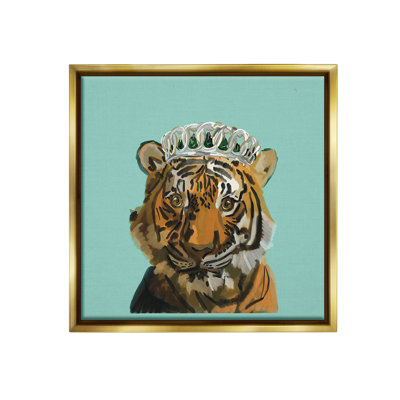 "Tigre portant une couronne" par Amelia Noyes sur toile