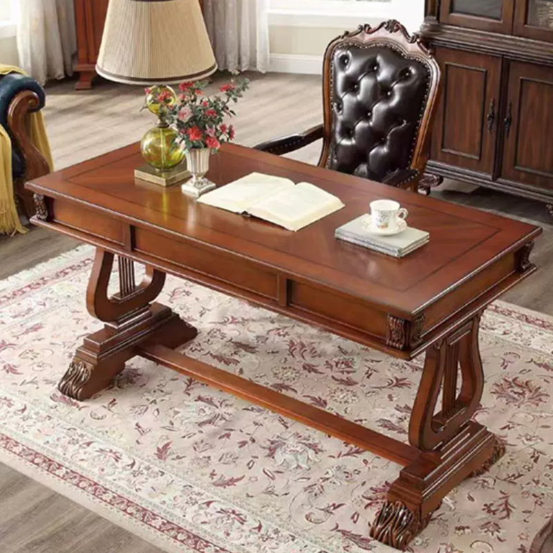 Bureau à 3 tiroirs American, H 31,49 po x l 59,05 po x P 28,34 po