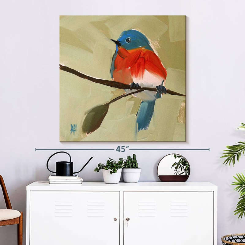 Crowle Bluebird, 33" H x 33" W