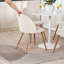 Table de cuisine 31,5 "ronde moderne avec base piédestal pour salle à manger, café-96897778