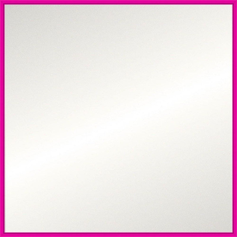 High Gloss Signature Mirror, Beveled, Pink
