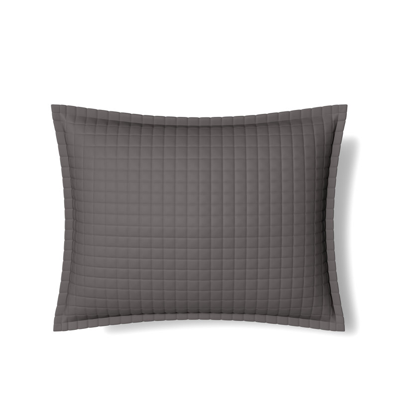 Ready-to-Bed Solid Color 100% Lyocell Sham, King Sham, Gray
