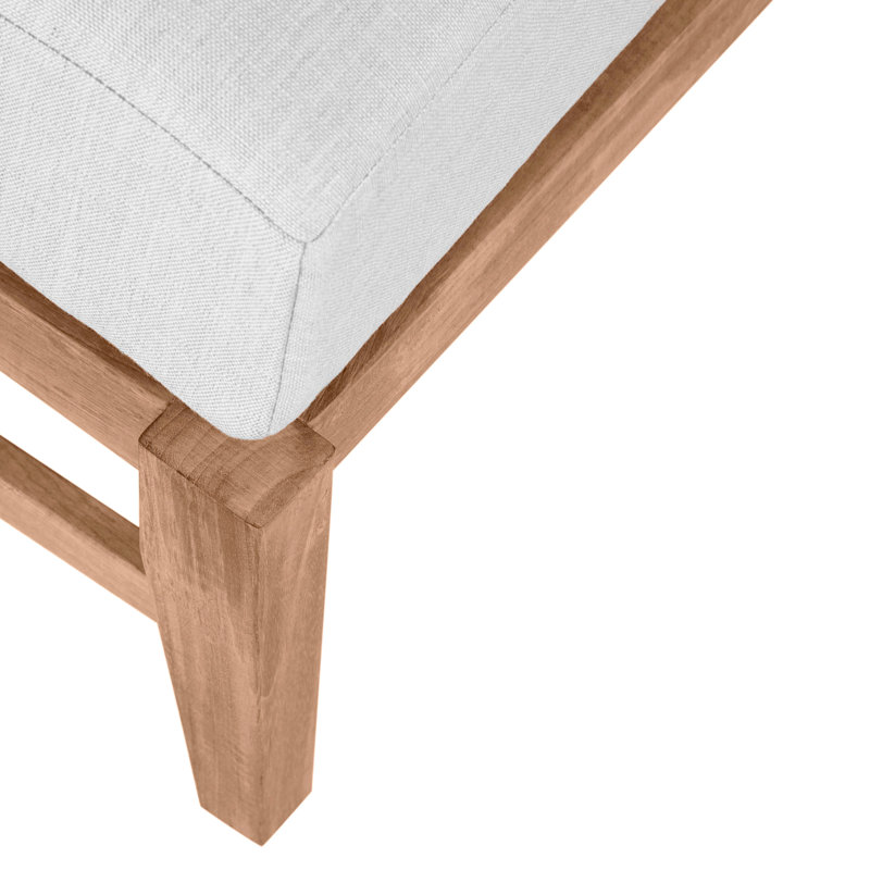 Croquet Teak Ottoman, Croquet Teak #4 Natural Teak