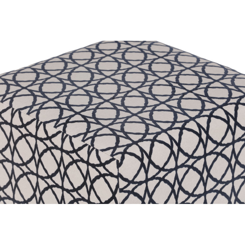 Repose-pieds rembourré Eesha, Polyester blanc