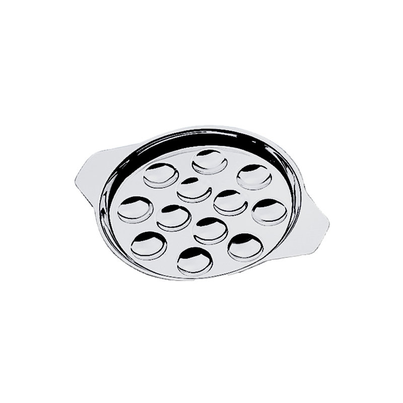 Menu & Banquet Stainless Steel Platter, 0.79" H x 7.09" L x 7.09" W