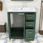 Meuble-lavabo simple en bois avec lavabo en céramique, armoire et tiroirs de rangement Whittier-2009915594-2009915596