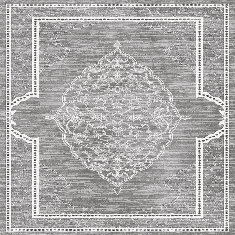 Stylish Woven Carpet, 5.2 x 7.5 Feet | 100% Polyester, 0.3 in Pile Height, Antibacterial, Non-Slip PVC Dot Underside | Machine Washable, 3D Digital Print | Perfect for Living Room, Bedroom & Home Décor