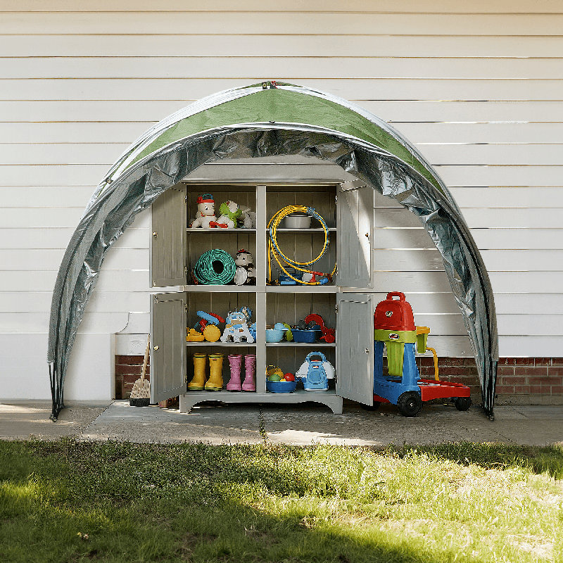 Tente de rangement murale pour vélo, Vert