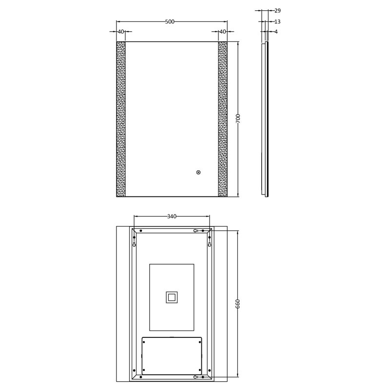 Flat Wall Mirror
