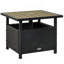 Table d'appoint en osier de rotin 22 po Outsunny