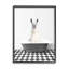 «Trinx Vintage Bathroom Llama», art de la giclée encadrée par lettré et doublé-550030244