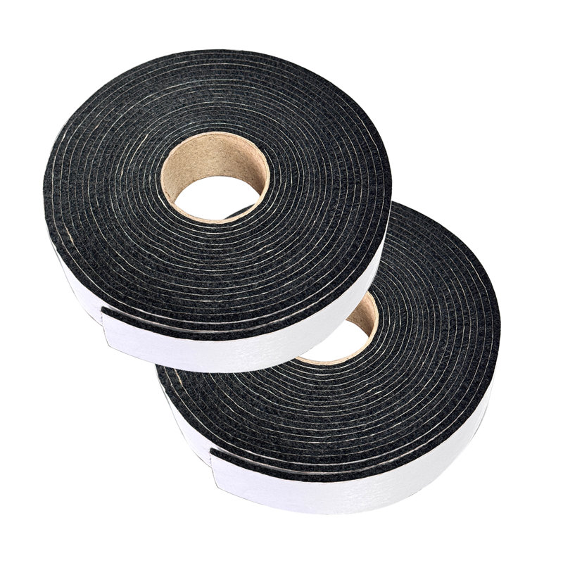 Paquet de 2 bandes de joint pour barbecue de 15 pi - résistant aux températures élevées et ignifuge, 1,1 po de largeur x 1/8 po d'épaisseur, endos adhésif robuste pour gros œufs verts, fumoirs et barbecues Kamado