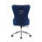 “Brambach Velvet Tufted Task Chair – Adjustable Modern Office Seating with Wooden Frame”-468751451