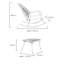 Chaise berçante en rotin
