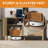 55.1" Fluted 4-Door Sideboard With Adjustable Shelves