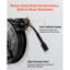 Enrouleur de tuyau pour nettoyeur haute pression, 18 m x 6,35 mm, rétractable, en acier robuste, pression maximale de 4000 PSI, enroulement automatique, fixation murale ou au sol, idéal pour le lavage de voiture, le jardinage et le nettoyage des sols.-116629710