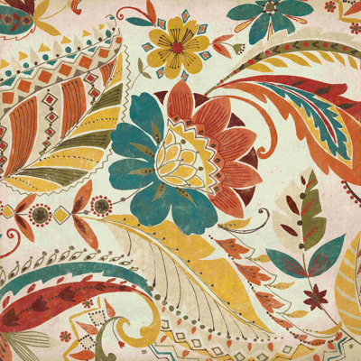 " Boho Paisley Spice I " by Wild Apple Portfolio