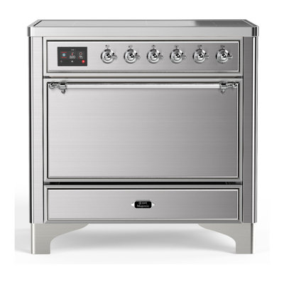 ILVE Majestic III Series 36 in. Induction Range with 6 Induction Elements (Solid Door)
