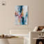 Décoration murale moderne pétale rose et bleu océan II par -51329829-51329825