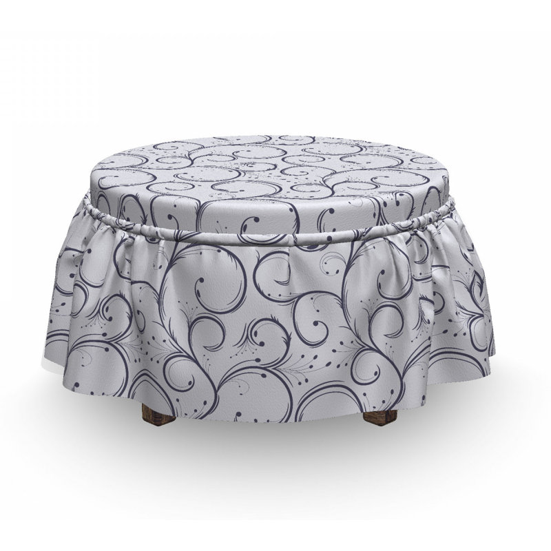 Box Cushion Ottoman Slipcover