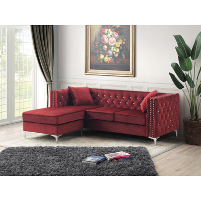 Cannella Upholstered L-Shaped Sectional Reversible