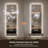 65" x 21" LED Lighted Full-Length Wall-Mounted Mirror with Dual Frosted Light Bands, 3 Color Temperatures and Stepless Dimming