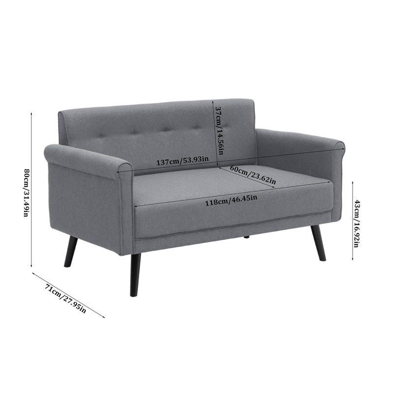 2 Seater Cotton Loveseat