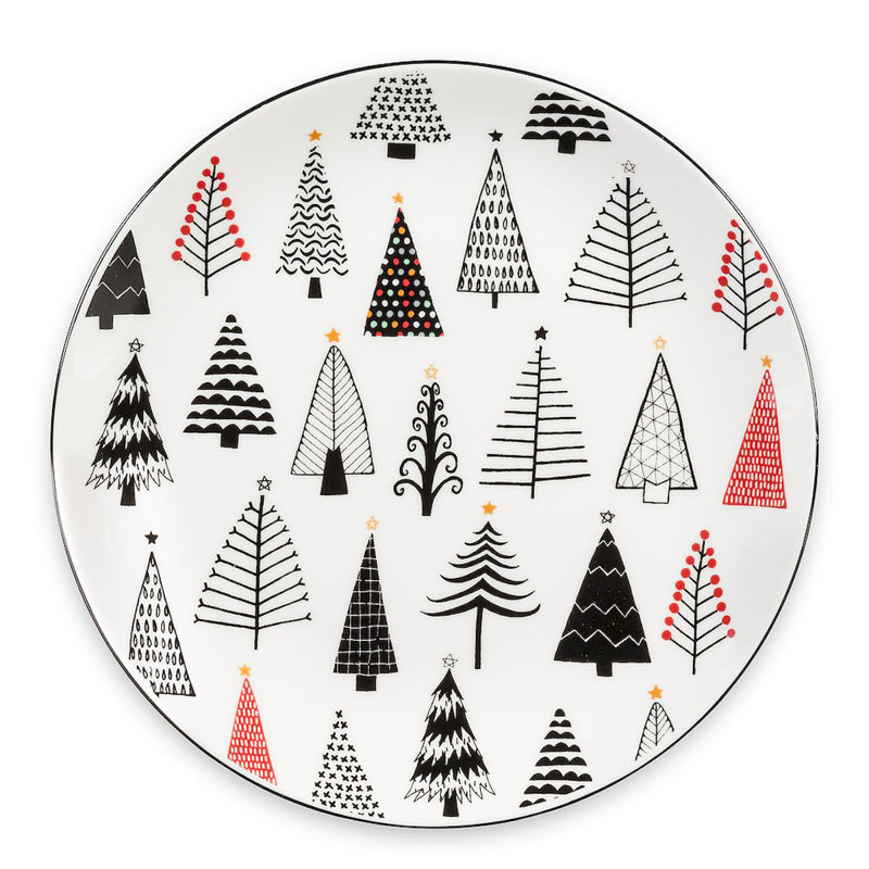 Ensemble de 4 assiettes Urban Trees