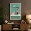 Zebra In The Tub Illustrative - Print-136734845-136734846