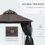 10 pi. L 9 pi. D Pavillon de jardin en acier