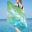 Serviette de plage en microfibre, serviette de bain ultra colorée, couverture de plage, serviette multi-usages pour les voyages et la piscine, 76 x 152 cm-347644624