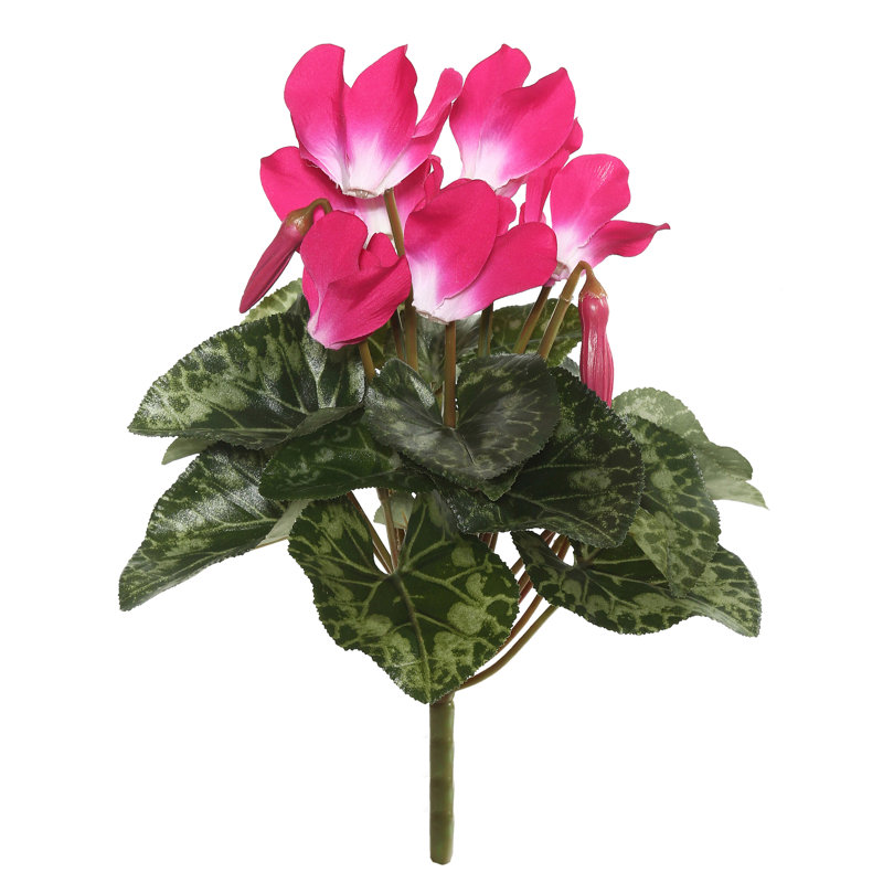 11" Artificial Cyclamen Bush, Beauty
