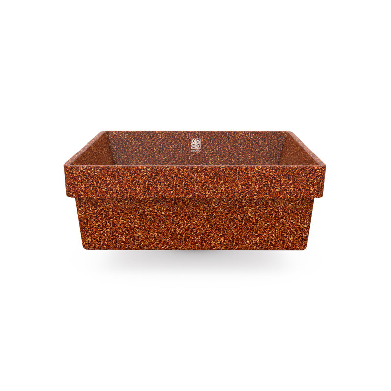 Cube40 15.75'' L Bathroom Sink, Clay