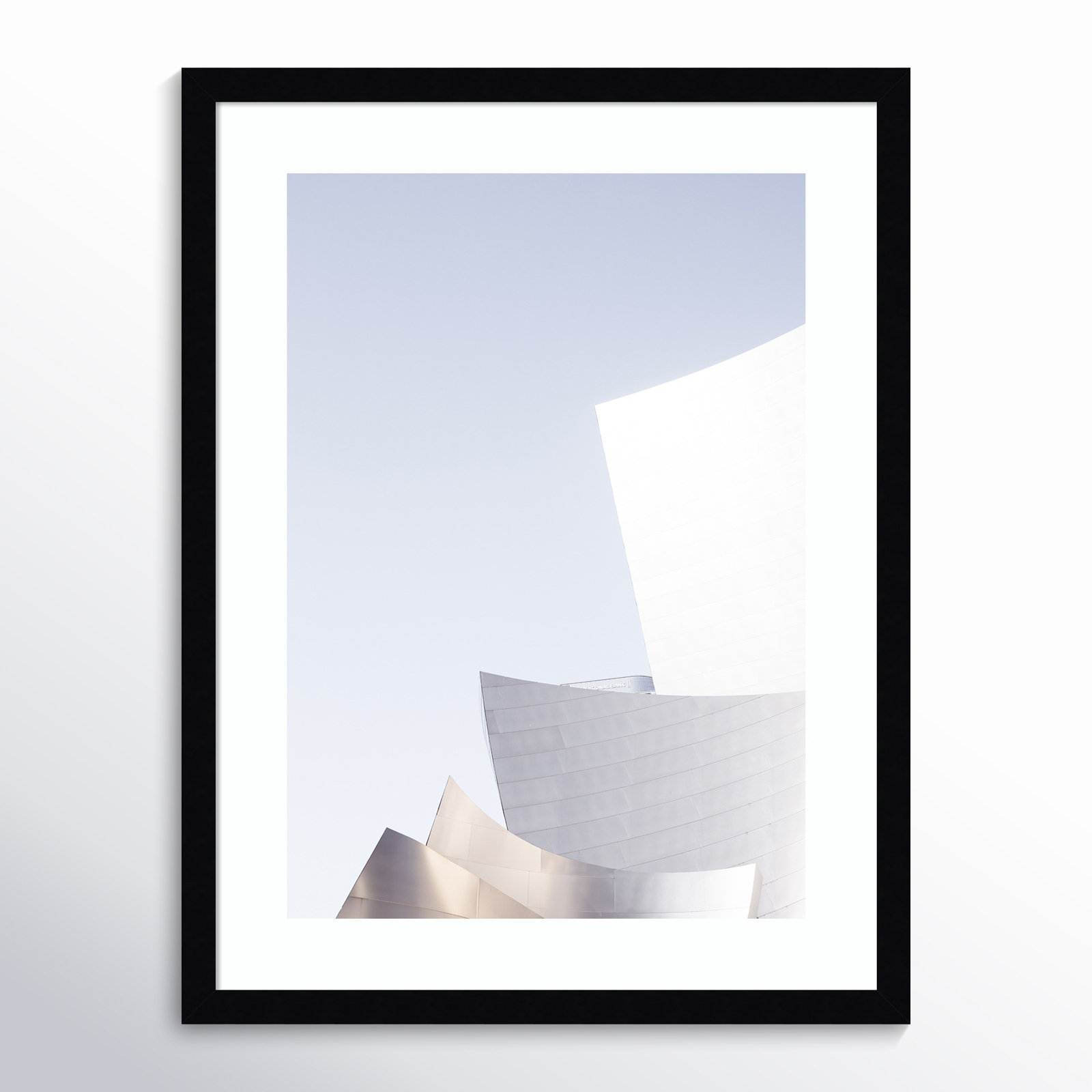 Contemporary City by Caroline Mint, White Framed, 19.38" H x 15.38" W x 0.875" D