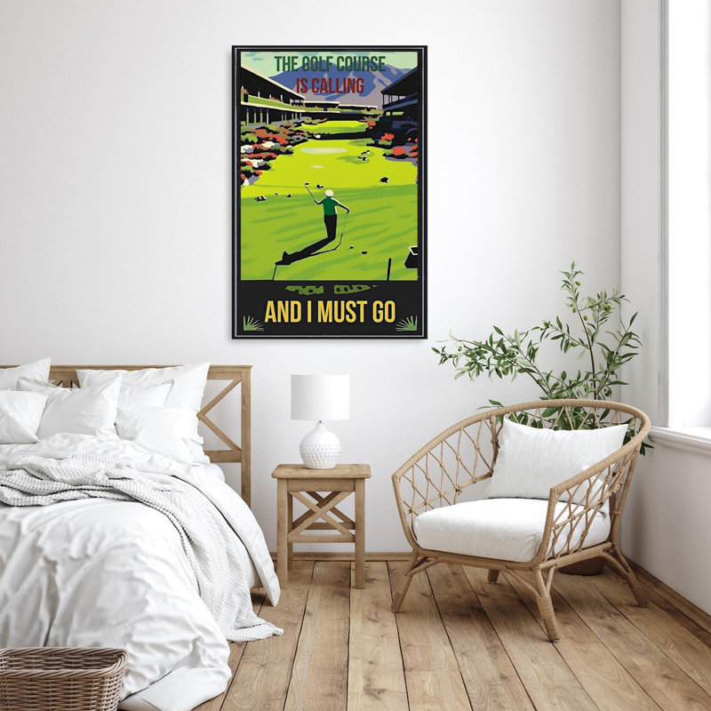 «The Golf Course Is Calling On», impression sur toile, H 36 po x l 24 po x P 1,25 po
