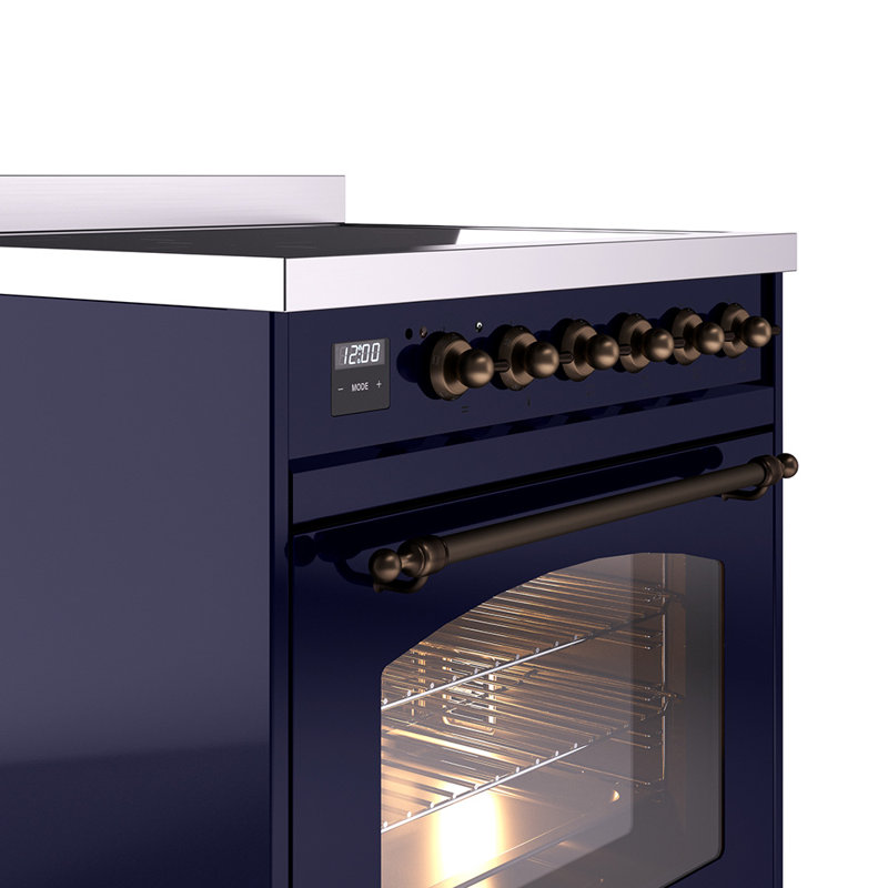ILVE Nostalgie II 30 in Induction Range, Midnight Blue/Bronze